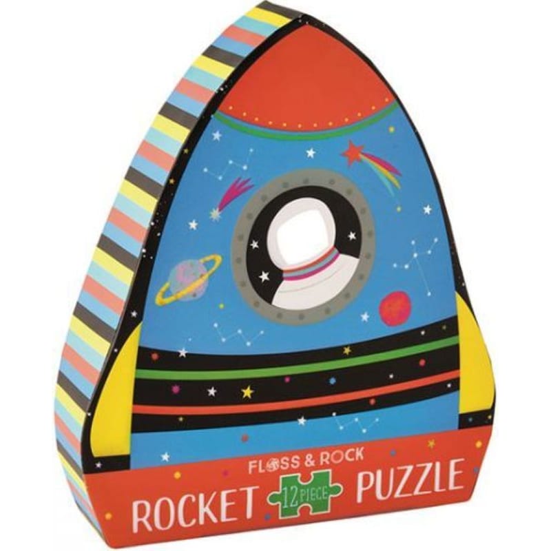 Παιδικό Παζλ Floss Rock Rocket Σε Σχήμα Πύραυλος (12 Κομμάτια)