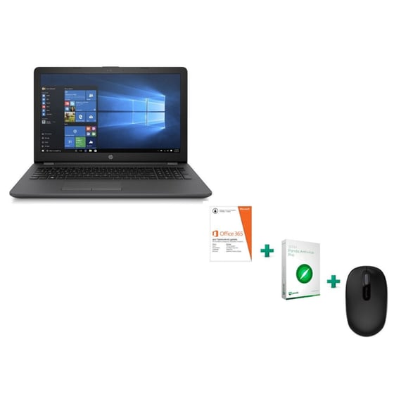 Laptop HP 15.6" (i5-7200U/4GB/1TB) & Office 365 Personal Panda Antivirus Pro & MS Wireless Mouse image 0