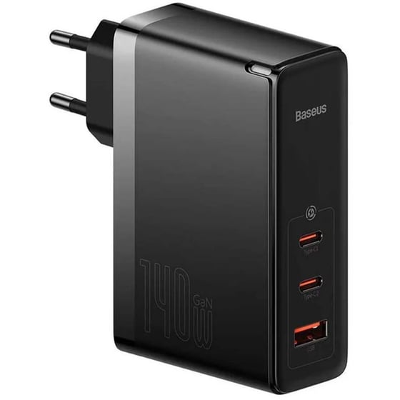 Φορτιστής Πρίζας Baseus GaN5 Pro 2x USB-C/ 1x USB 140W - Black CCGP100201 image 0