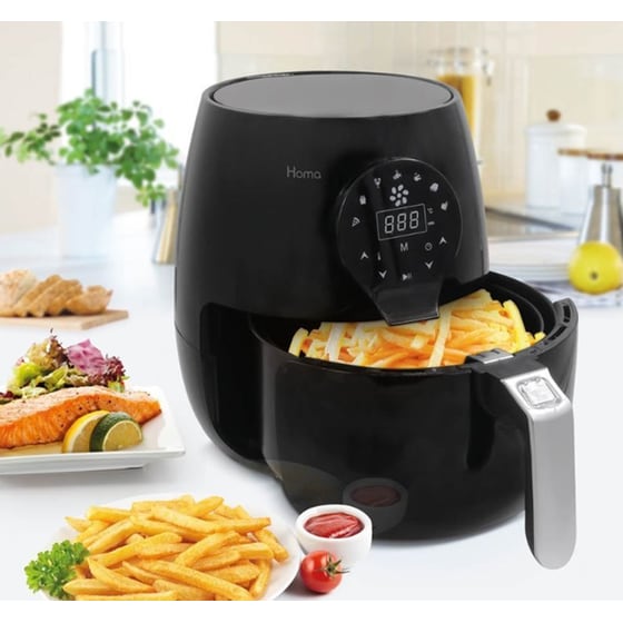 HOMA HF-353D 1450 W 3.5 L Μαύρη Φριτέζα Αέρος image 4