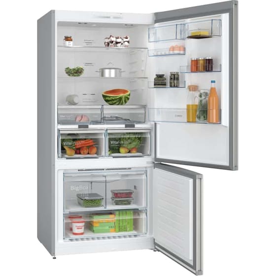 BOSCH KGN86VIEA No Frost 631 Lt Brushed Steel Antifinger Ψυγειοκαταψύκτης image 1