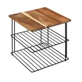 Ραφιέρα 5five Simply Smart 189869 Γωνιακή από Μέταλλο 24x24x24 cm - Καφέ/Μαύρο