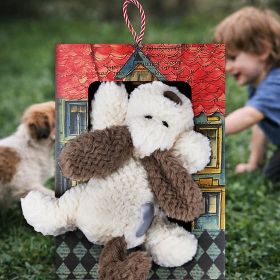 Λαμπάδα&nbsp;Synchronia&nbsp;Λούτρινο&nbsp;Σκυλάκι&nbsp;Heart&nbsp;Silver image 3