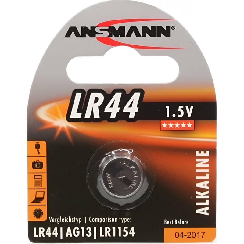 ANSMANN Αλκαλική Μπαταρία Για Ρολόγια Ansmann LR44 1,55V 1τμχ