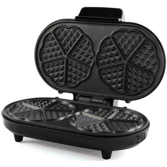 Βαφλιέρα HEINNER HWF-1000CR 1000 W 2 Θέσεων Μαύρο image 1