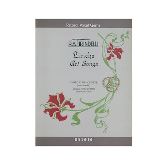 Tirindelli - Liriche Art Songs For Medium Voice - Piano image 1