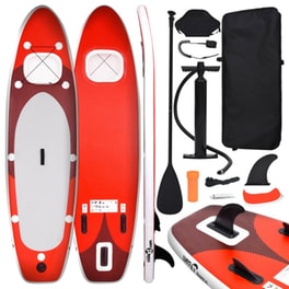 Φουσκωτή Σανίδα SUP VidaXL 330x76 cm - Κόκκινη