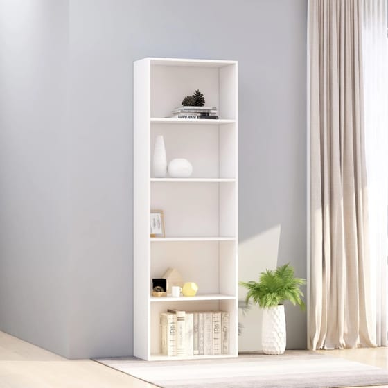 Βιβλιοθήκη VidaXL από Μοριοσανίδα 60x30x189cm - Λευκό image 2
