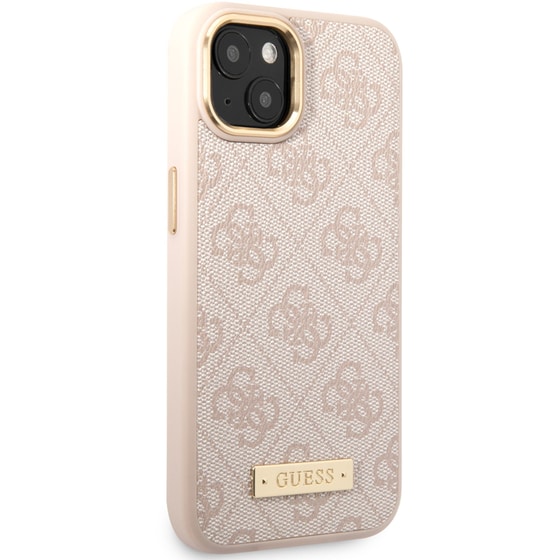 Θήκη Apple iPhone 14 Plus - Guess 4g + Plate Logo Collection Θήκη - Ροζ image 2