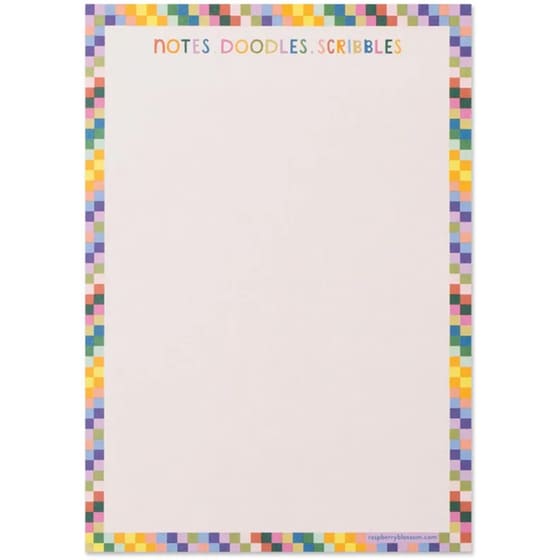 Σημειωματάριο Raspberry Blossom Rainbow Squares Scribbles image 0