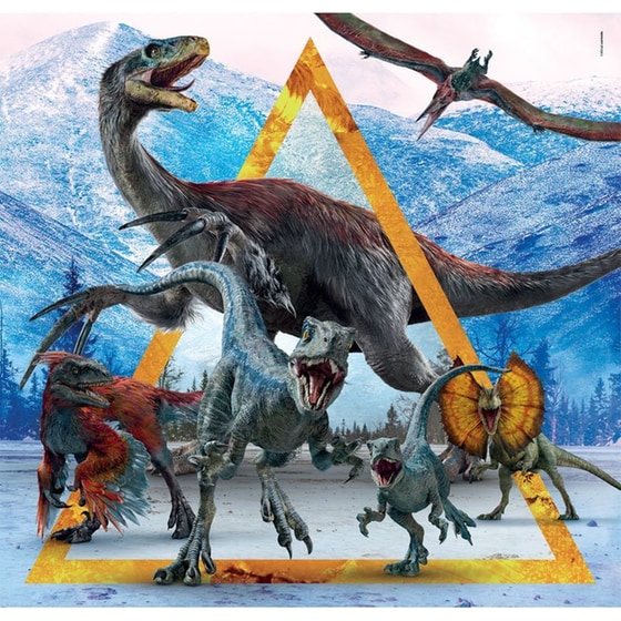 Παιδικό Παζλ Clementoni Super Color Jurassic World (3x48 Κομμάτια) image 1