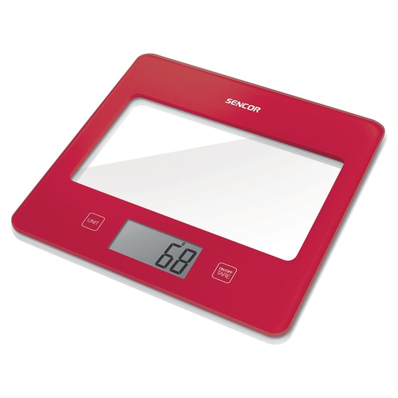 SENCOR RED 1gr/5kg Ψηφιακή Ζυγαριά Κουζίνας image 2