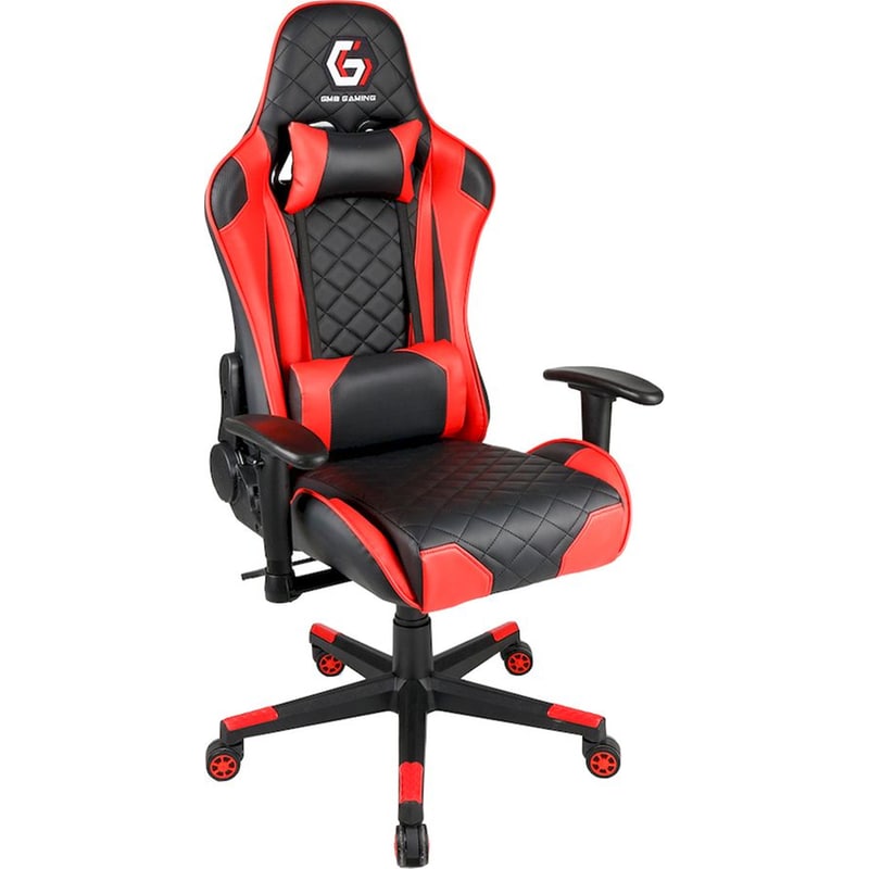 Gaming Καρέκλα Gembird GC-03-BR από Τεχνητό Δέρμα - Μαύρο/ Κόκκινο