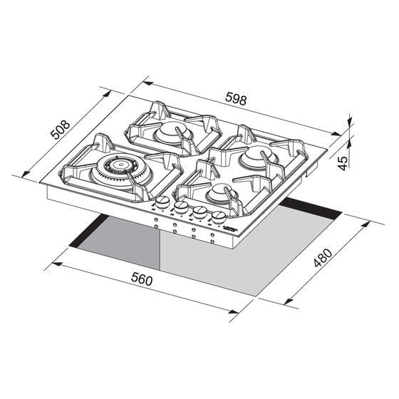 LOFRA HR BI 6G0/GA00 60 cm Μπεζ Εστία Αερίου Αυτόνομη image 2