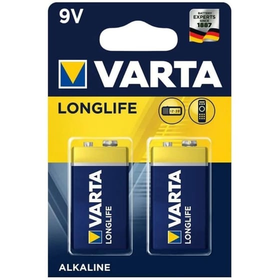 Varta Αλκαλίκες Μπαταρίες 9V 2τμχ image 0