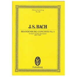 Βιβλίο Για Σύνολα Editions Eulenburg Bach - Brandenburg Concerto In G Major Nr.4 Bwv1049 [pocket Score]
