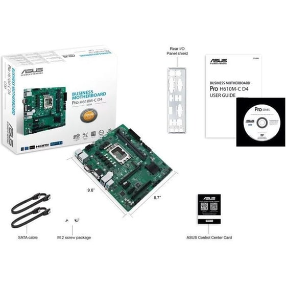 Asus Pro H610M-C D4-CSM Intel H610 Micro ATX με Socket Intel 1700 image 5