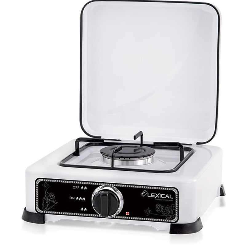 LEXICAL LGS-2811-1 1BUR Επιτραπέζια Εστία Υγραερίου Λευκό LEXICAL