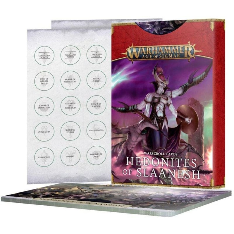 Warhammer Age Of Sigmar – Warscroll Cards: Hedonites Of Slaanesh