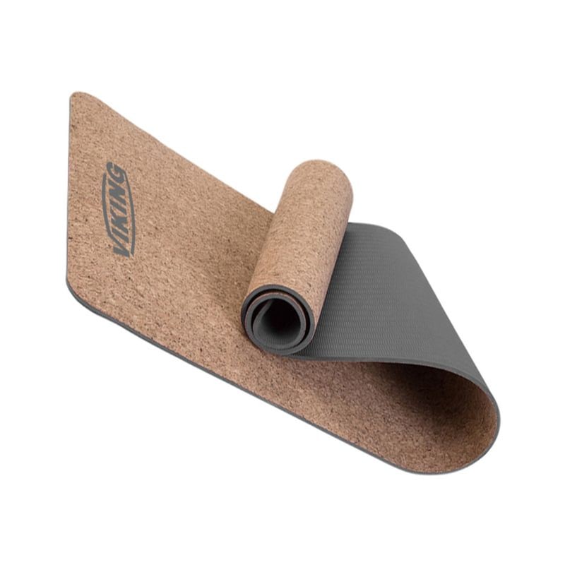 Στρώμα Γυμναστικής Viking C-3086a - 103719 Φελλό TPE 183x61x0.5cm - Γκρι / Φυσικό