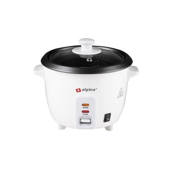 Παρασκευαστής Ρυζιού Rice Cooker 300w 18x21x21 Cm Χωρητικότητας 0.6l, Alpina image 0
