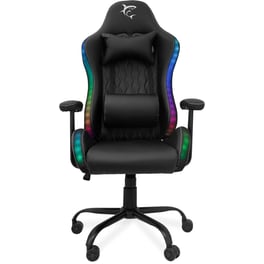Καρέκλα Gaming White Shark Indianapolis από Τεχνητό Δέρμα - Μαύρη