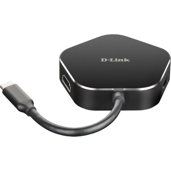 D-Link DUB-M420 USB Hub 4 σε 1 USB-C - Μαύρο image 0