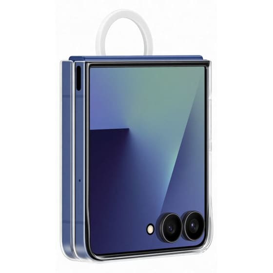 Θήκη Samsung Galaxy Z Flip7 - Samsung Ring Silicone Case - Transparent image 1