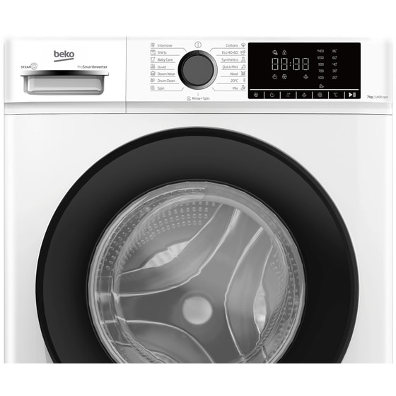 BEKO B1WFM2741WBEE 7 kg 1.400 Στροφές Λευκό Πλυντήριο Ρούχων image 3