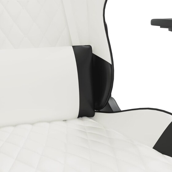 Καρέκλα Gaming VIDAXL 3143773 με Υποπόδιο από Τεχνητό Δέρμα - Μαύρο image 6