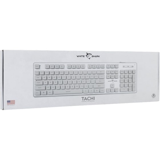 White Shark Tachi Gaming Μηχανικό Ενσύρματο Πληκτρολόγιο Λεύκο (US) image 6