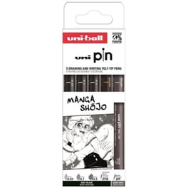Μαρκαδόρος Σχεδίου Uni Manga Shοjo Deep Black (5 Τεμάχια)