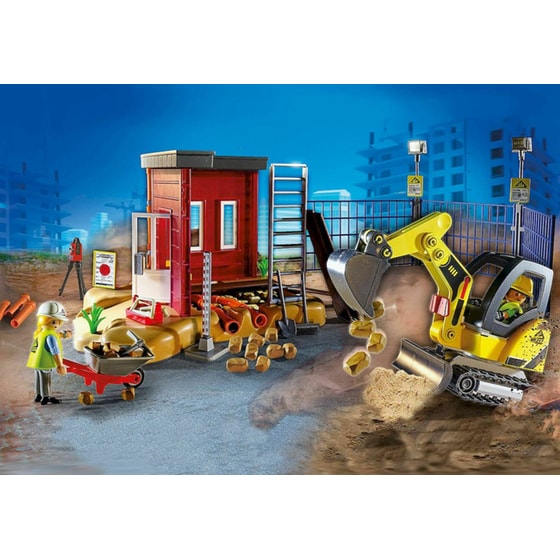 PLAYMOBIL® City Action Μικρός Εσκαφέας με Ερπύστριες και Δομικά (70443) image 1