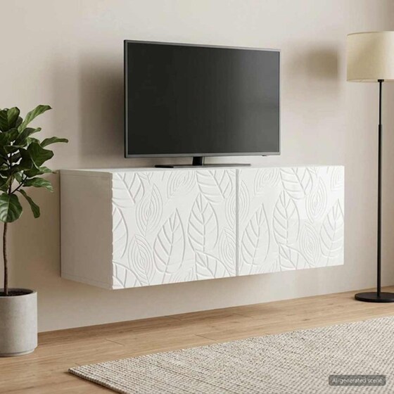 Επιτοίχιο Έπιπλο Τηλεόρασης VidaXL 98x31 cm image 2