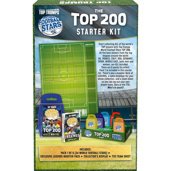 Top Trumps - World Football Stars 2024 (The Top 200) Starter Kit image 1