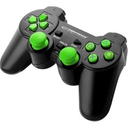 Esperanza Corsair Vibration Gamepad Ενσύρματο για PC, PS2 & PS3 με Δόνηση Μαύρο