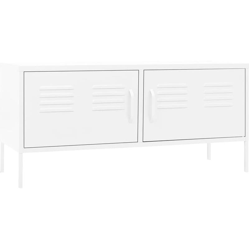 Έπιπλο Τηλεόρασης VidaXL Ατσάλι 105x35x50cm - Λευκό
