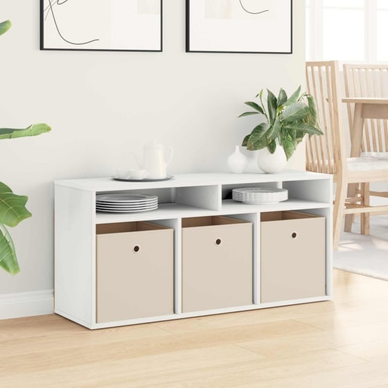 Έπιπλο Τηλεόρασης VidaXL με Συρτάρι 102 x 32 x 48,5 cm - Λευκό image 3