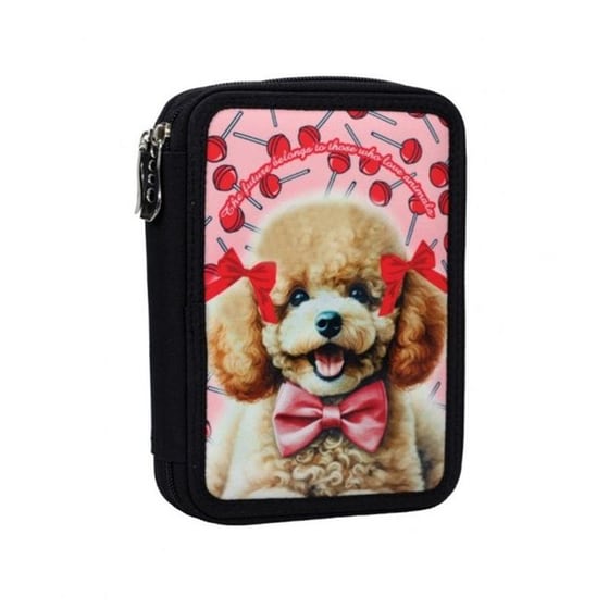 Κασετίνα Παραλληλόγραμμη Back Me Up Διπλή Γεμάτη Love Poodle image 0