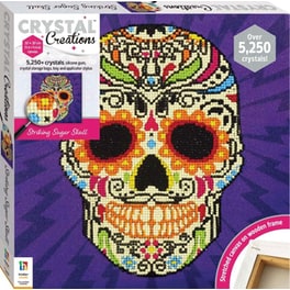 Hinkler Crystal Creations Canvas: Striking Sugar Skull (CC-23)