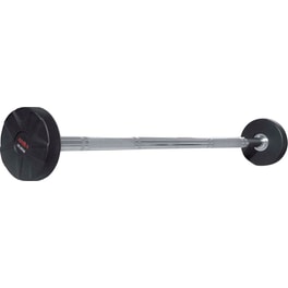 Ίσια Μπάρα Σταθερού Βάρους 25kg Amila 84714 από Ατσάλι με Στρογγυλούς Δίσκους από PU