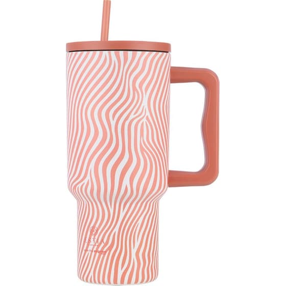 Κούπα Θερμός Estia Με Λαβή & Καλαμάκι 900ml Save The Aegean Tumbler Soft Ripple image 0