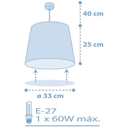 Παιδικό Φωτιστικό Οροφής Ango Starlight 82212T - Μπλε image 2