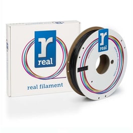 Real Filaments νήμα 3D εκτυπωτή PETG - 0.5kg 1.75mm - Μαύρο