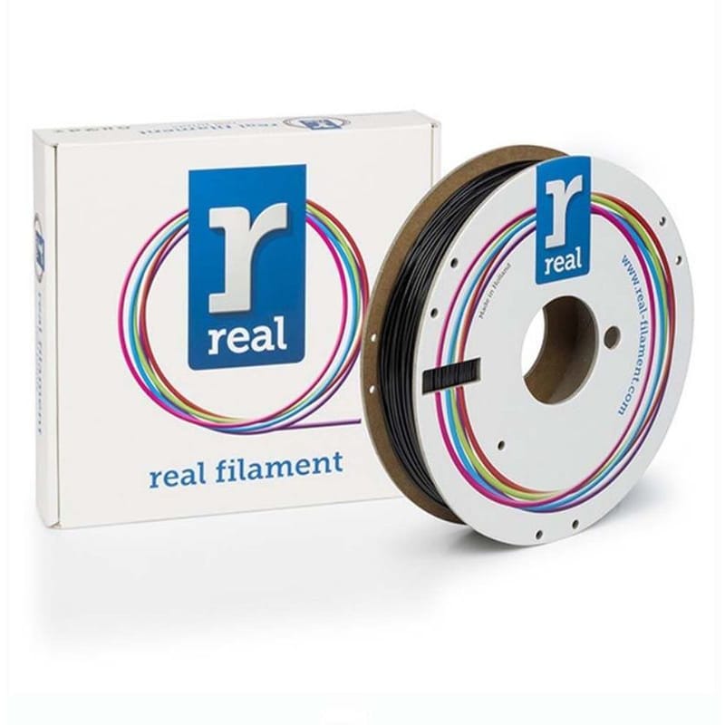 Real Filaments νήμα 3D εκτυπωτή PETG - 0.5kg 1.75mm - Μαύρο