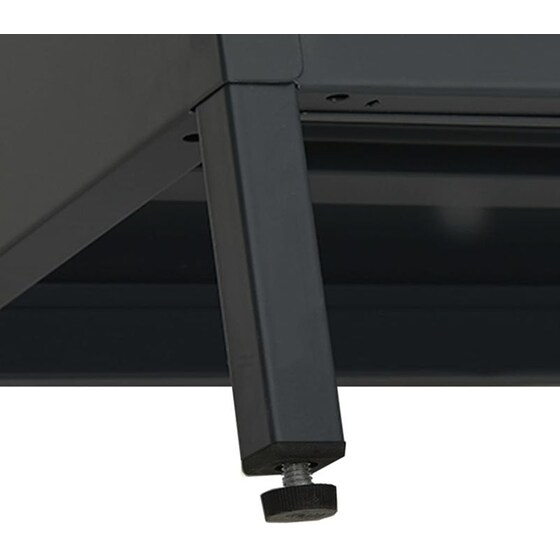 Έπιπλο Τηλεόρασης VidaXL Ατσάλι Και Γυαλί 105x35x52cm - Μαύρο image 8