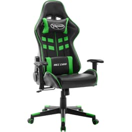 Καρέκλα Gaming VidaXL από Τεχνητό Δέρμα - Μαύρη/Πράσινη