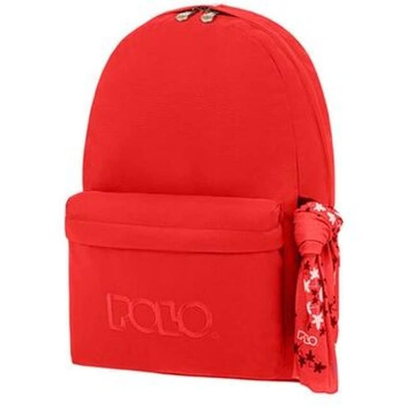 POLO Τσάντα Πλάτης Polo Σακίδιο Original Scarf 1 Θήκης Κόκκινο