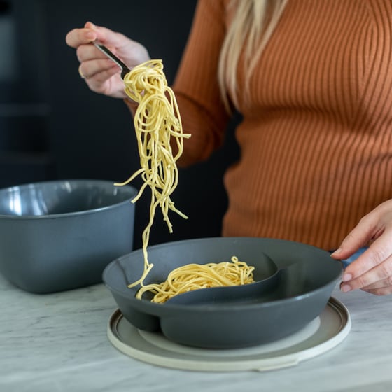 Φαγητοδοχείο με Καπάκι Koziol Connect Bowl Separee 1.3L - Γκρι image 2