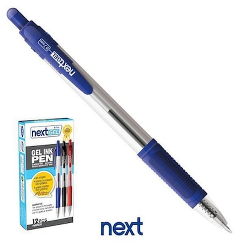 Νext Στυλό Gel Pen Με Κουμπί Μπλε 0.7mm